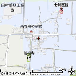 奈良県御所市西寺田243周辺の地図