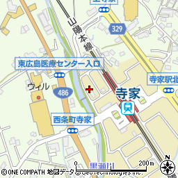 広島県東広島市寺家駅前2周辺の地図