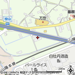 広島県東広島市高屋町桧山262周辺の地図