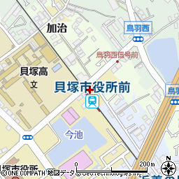 大阪府貝塚市畠中31周辺の地図