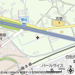 広島県東広島市高屋町桧山243周辺の地図