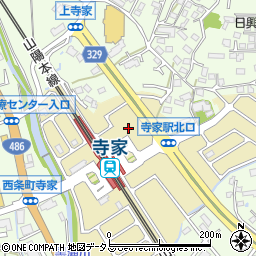 広島県東広島市寺家駅前14周辺の地図