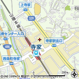 広島県東広島市寺家駅前14-28周辺の地図