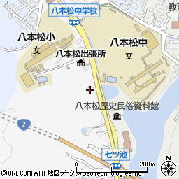 広島県東広島市八本松町原128周辺の地図