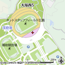 広域公園　陸上競技場周辺の地図