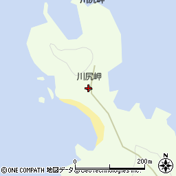川尻岬キャンプ場周辺の地図