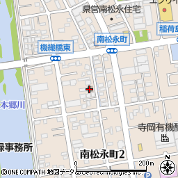 南松永郵便局周辺の地図