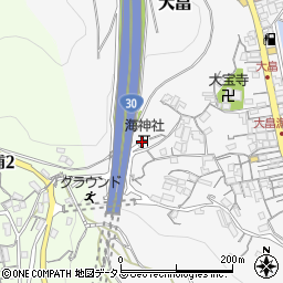 海神社周辺の地図