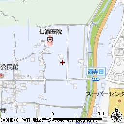 奈良県御所市西寺田182周辺の地図