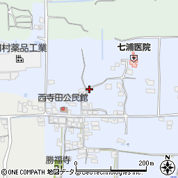 奈良県御所市西寺田周辺の地図
