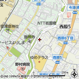 広島県広島市安佐南区西原5丁目周辺の地図