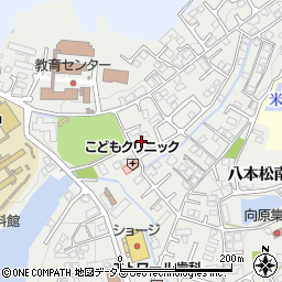 広島県東広島市八本松南2丁目周辺の地図