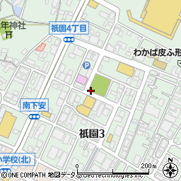 祇園第二公園トイレ周辺の地図
