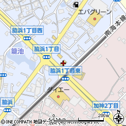 くら寿司貝塚脇浜店周辺の地図