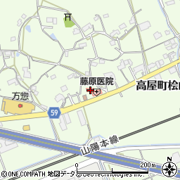広島県東広島市高屋町桧山448周辺の地図