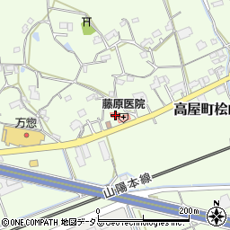 広島県東広島市高屋町桧山448周辺の地図