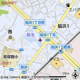 伊丹産業貝塚パークタウンＳＳ周辺の地図