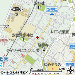 中祇園周辺の地図