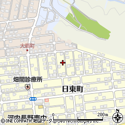 大阪府河内長野市日東町周辺の地図