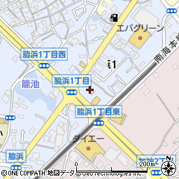 ローソン貝塚脇浜店周辺の地図