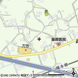 広島県東広島市高屋町桧山208周辺の地図