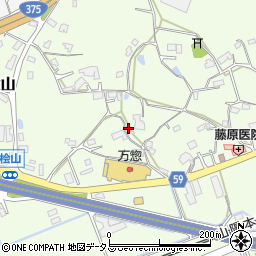 広島県東広島市高屋町桧山152周辺の地図