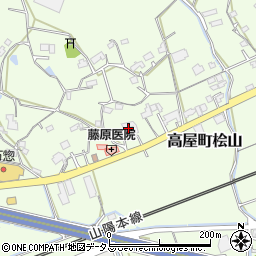 広島県東広島市高屋町桧山484周辺の地図