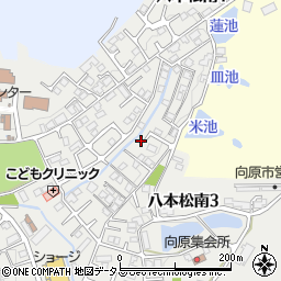 八本松ハイツ周辺の地図
