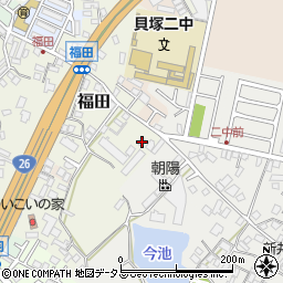 大阪府貝塚市福田10-6周辺の地図