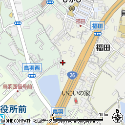 大阪府貝塚市福田45-3周辺の地図
