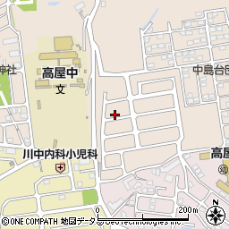 広島県東広島市高屋町中島1088周辺の地図
