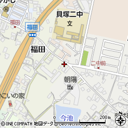 大阪府貝塚市福田10-4周辺の地図