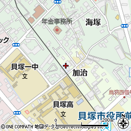 大阪府貝塚市石才610周辺の地図