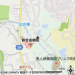 大阪府和泉市松尾寺町254周辺の地図