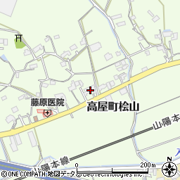 広島県東広島市高屋町桧山456-1周辺の地図