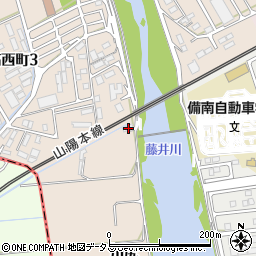 広島県福山市高西町川尻208周辺の地図