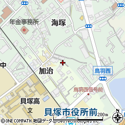 大阪府貝塚市加治30周辺の地図