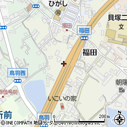 大阪府貝塚市福田57周辺の地図