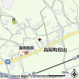 広島県東広島市高屋町桧山457周辺の地図