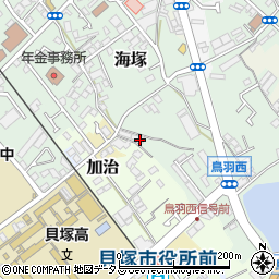 大阪府貝塚市海塚206周辺の地図