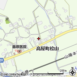 広島県東広島市高屋町桧山470周辺の地図