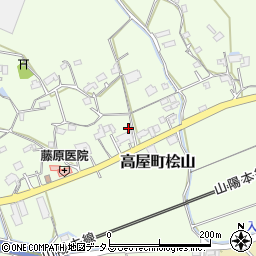 広島県東広島市高屋町桧山470周辺の地図