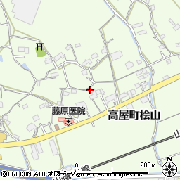 広島県東広島市高屋町桧山479周辺の地図