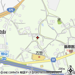 広島県東広島市高屋町桧山165周辺の地図