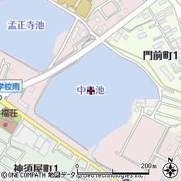 中島池周辺の地図