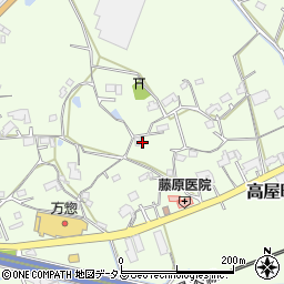 広島県東広島市高屋町桧山497周辺の地図