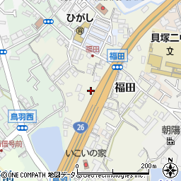 第二阪和国道周辺の地図