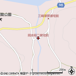 岡本昭二様宅前周辺の地図