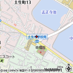 ファミリーマート岸和田土生東店周辺の地図