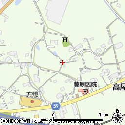 広島県東広島市高屋町桧山周辺の地図